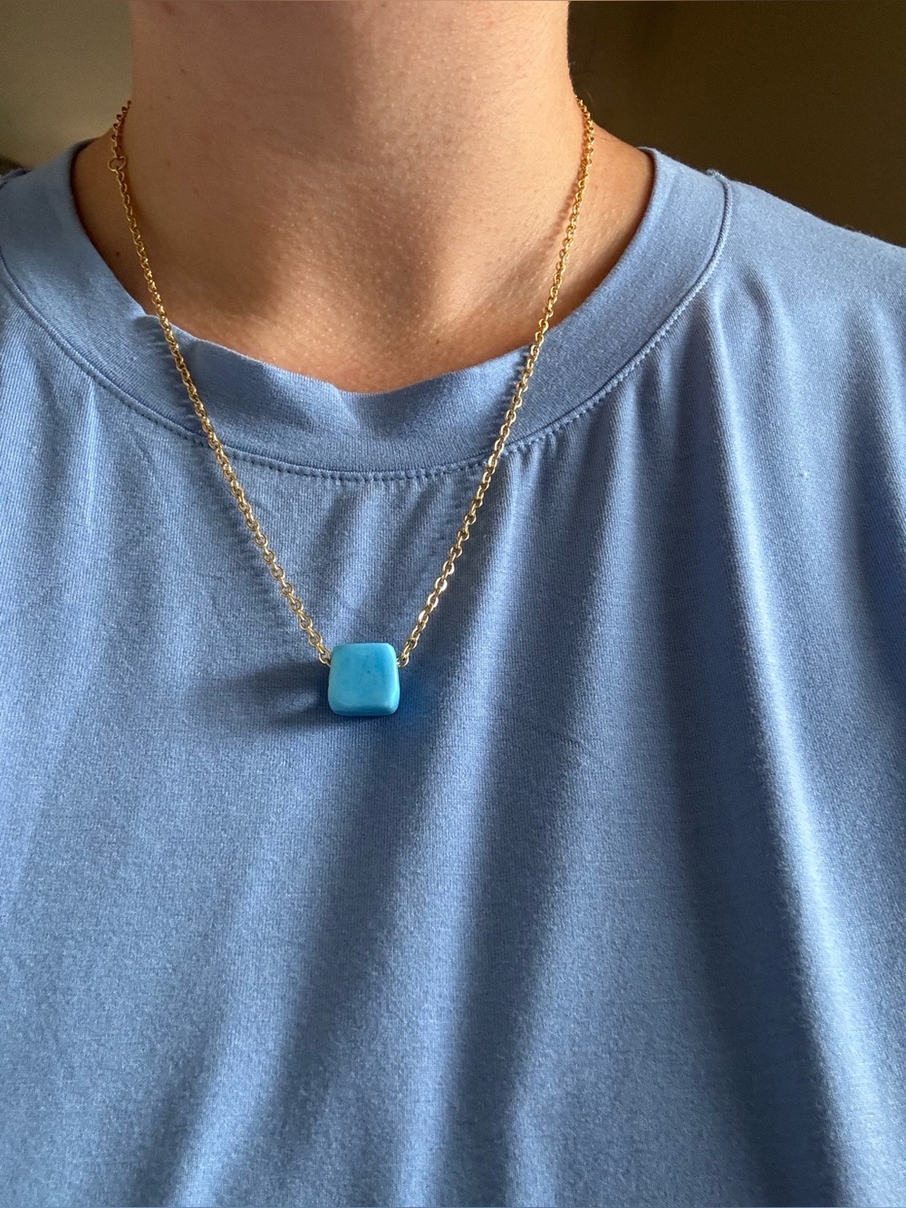 Protect Your Peace Turquoise necklace